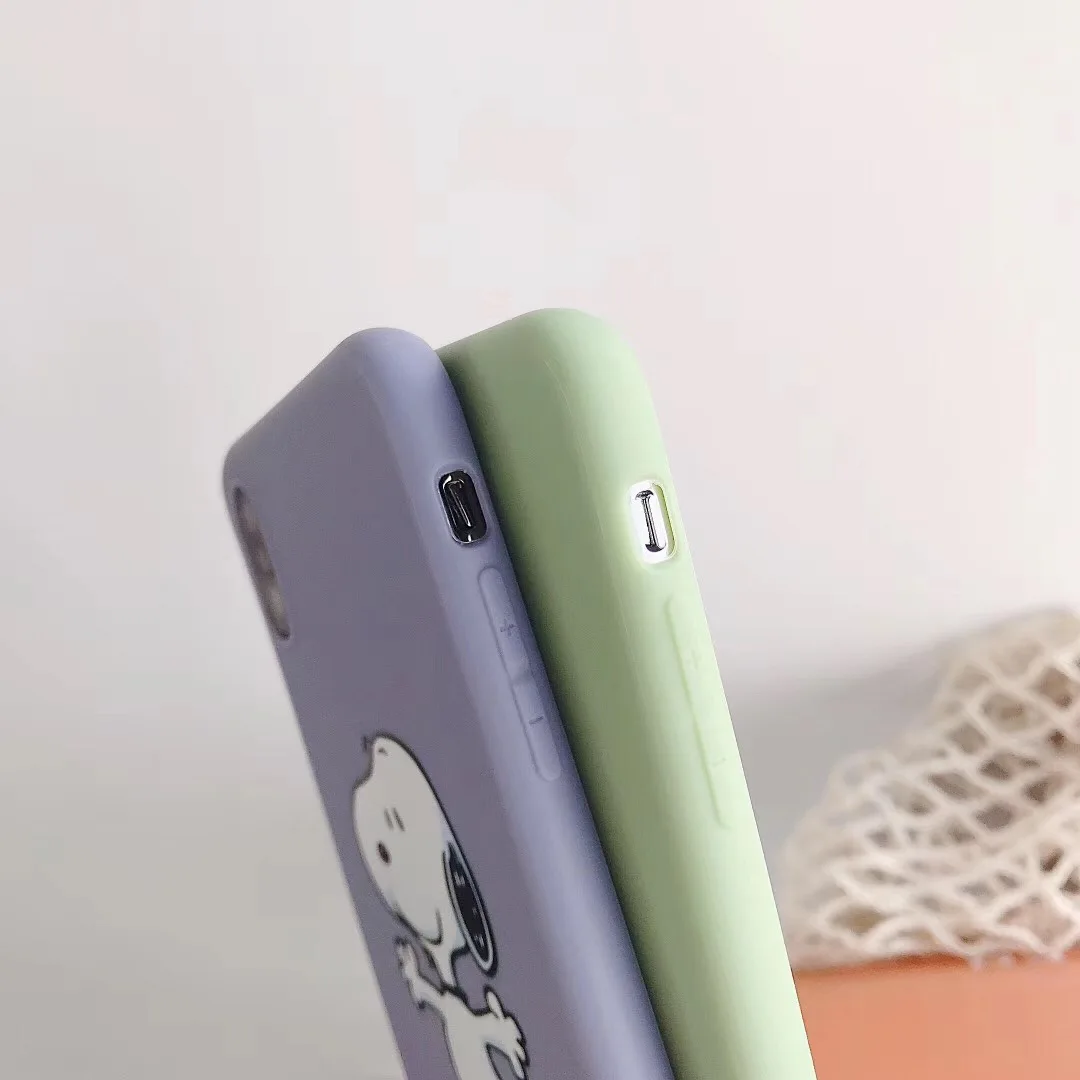 Чехол для телефона с изображением японского аниме Шарли коричневого Люся для iphone Xs MAX XR X 6 6s 7 8 plus, мягкий чехол из ТПУ с милым щенком