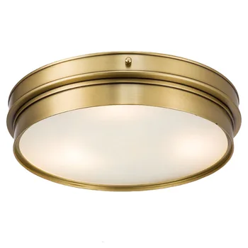 

Dia.30cm 50cm America Copper ceiling Lamp light fixture Dining Room Bedroom Ceiling light Restaurant boutique Commercial Light