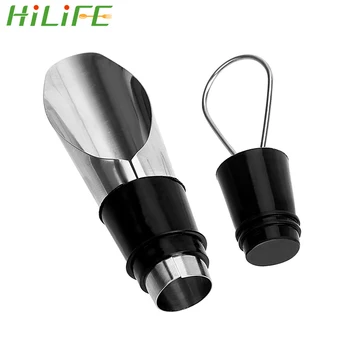 

HILIFE Wine Bottle Pour Stainless Steel Liquor Spirit Pourer Barware Red Wine Spout Stopper