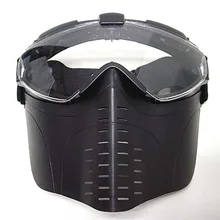 Страйкбол тактическая разгрузка для охоты и пейнтбола CS War игра Анти-туман вентилируемые очки полный лицо Электрический вентилятор противогаз маска с Goggle