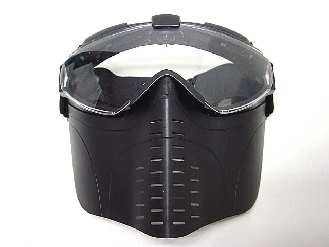 

Airsoft Tactical Hunting Paintball Airsoft CS War Game Anti-Fog Ventilate Goggles Full Face Electric Fan Gas Mask with Goggle