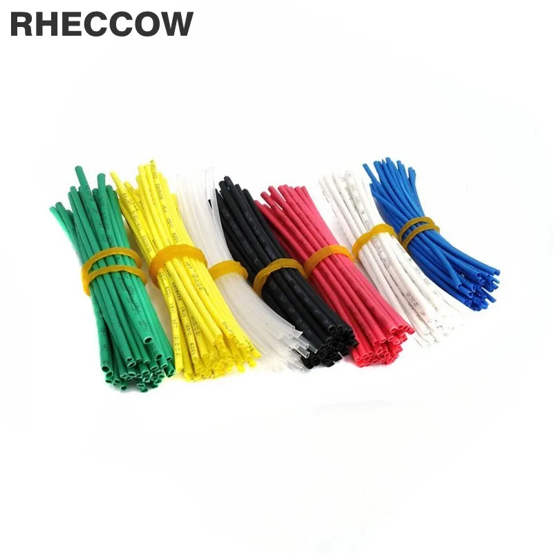 

RHECCOW 420pcs 1mm 9cm 90mm Colorful Assorted 600V 2:1 Heat Shrink Tube Assortment Wrap Electrical Insulation Cable Tubing