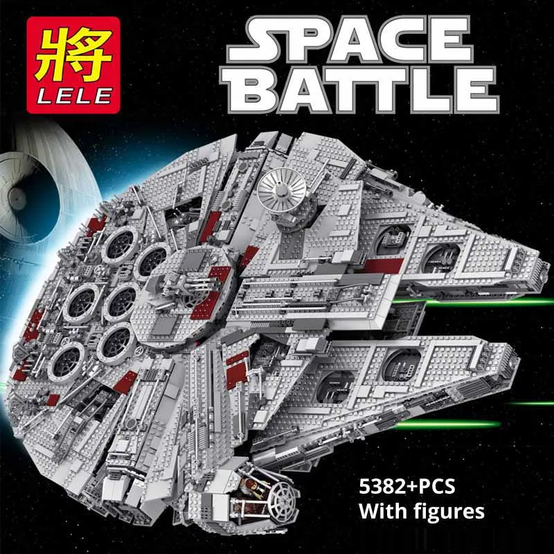 

5382pcs Ultimate Collector Building Blocks lele 35002 Compatible 2007 LegoINGs Star Series Wars 10179 Sets Spacecraf Model Toys