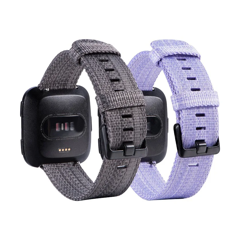 

Fitbit Versa Lite smart watch replacement strap cowboy Wristband versa2 nylon canvas strap