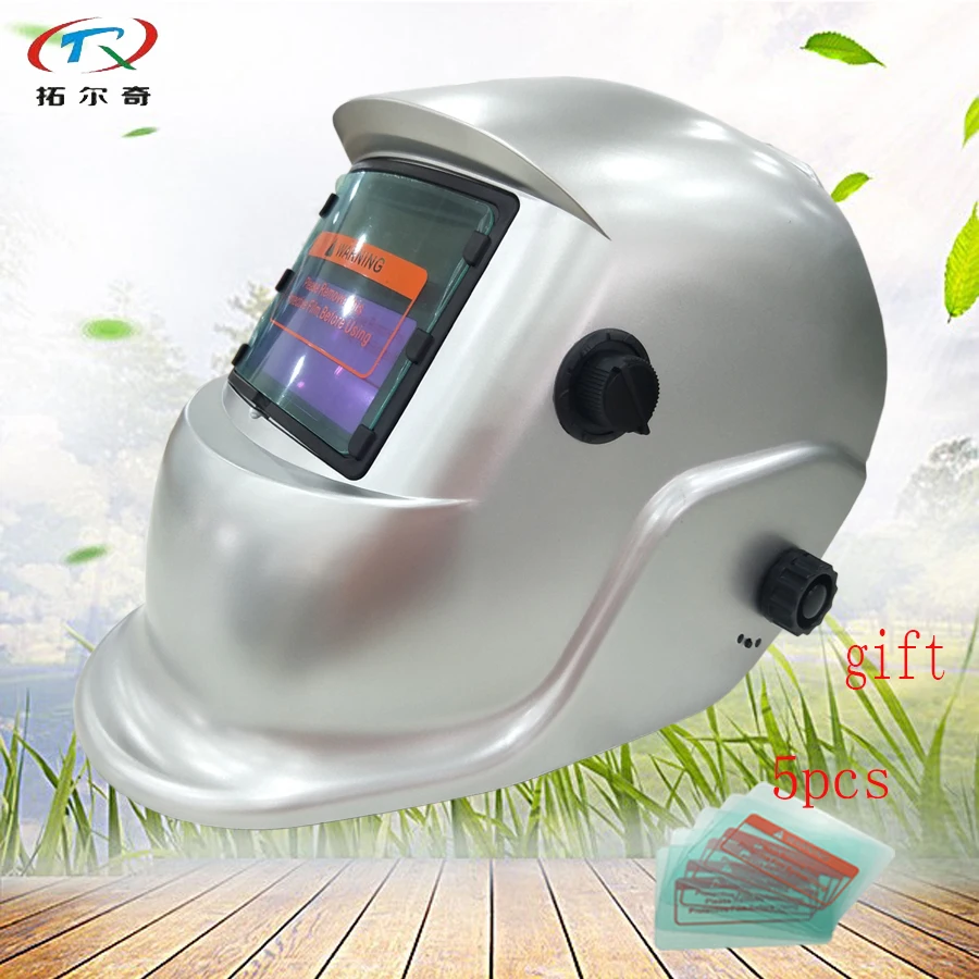 solar and battery replaced welding helmet auto 92.5*42.5 lens filter darkening welder mask