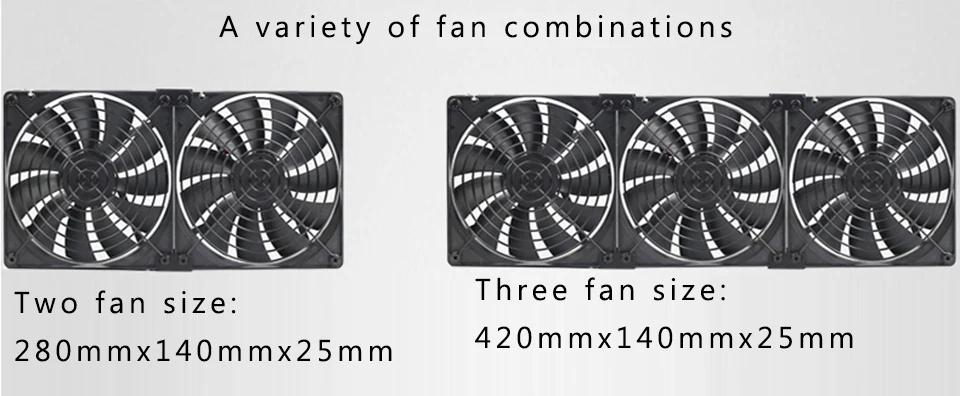 14 см высокая скорость низкий уровень шума мульти-вентилятор комбинация для охлаждения и вентиляции инженерных Bitcoin Mining с В 220-110 В адаптер