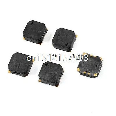 5 Pcs 8.5mm x 3mm Black SMD SMT Buzzer DC 3.6V 90mA 2500 Hz | Обустройство дома