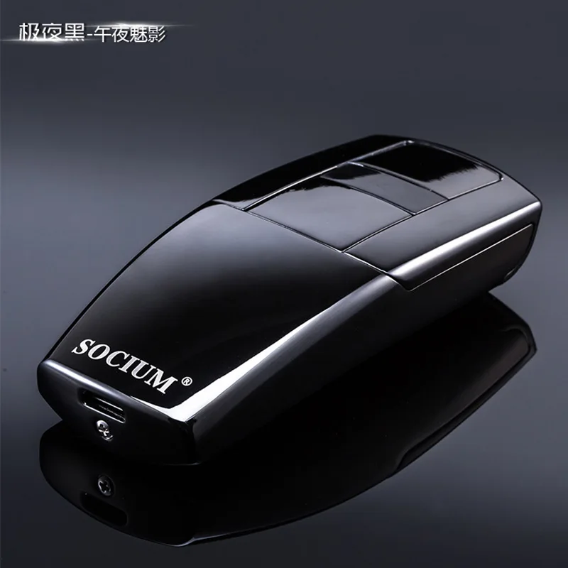 Ultimate Black Роскошная Автомобильная Зажигалка Roadster, USB перезаряжаемая электронная плазменная зажигалка, двойная дуга, турбо, новинка, Encendedor, подарок для мужчин - Цвет: Ultimate Black
