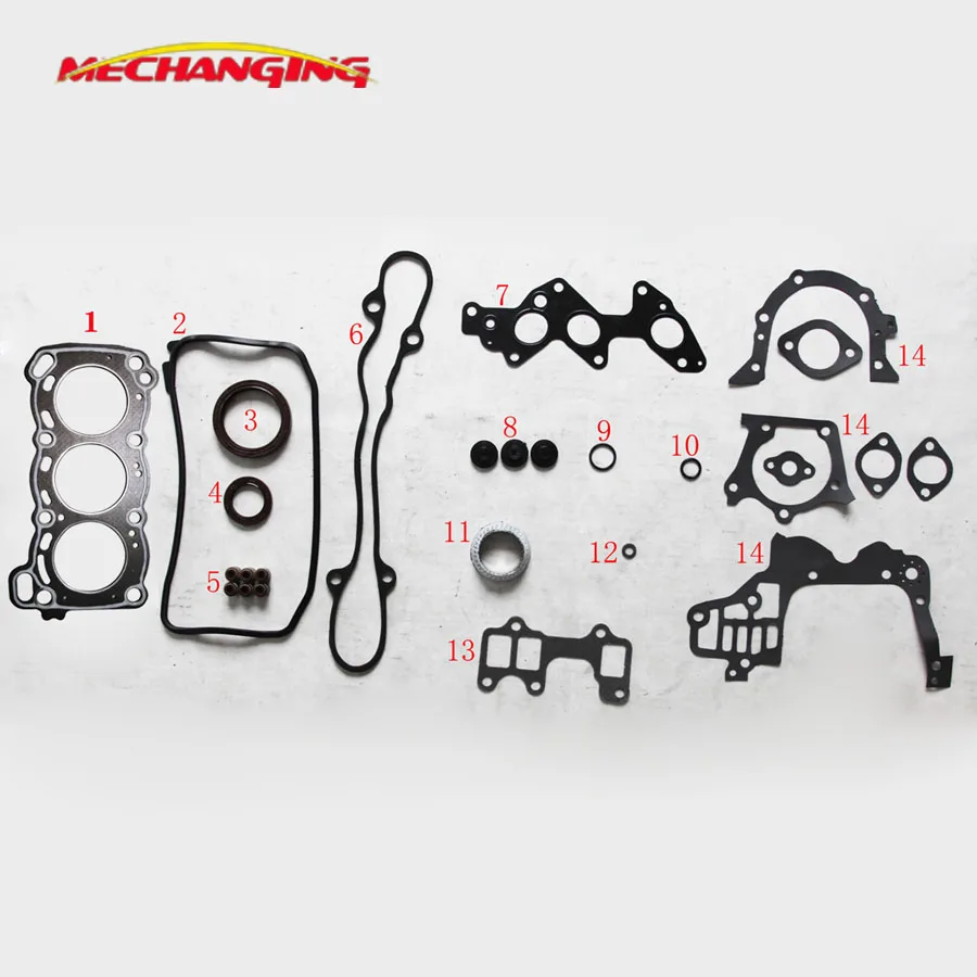 EF For DAIHATSU MIRA 650/850 L200 S L500 V Engine Parts Rebuilding kits Auto Gasket 04111-87273-063 |