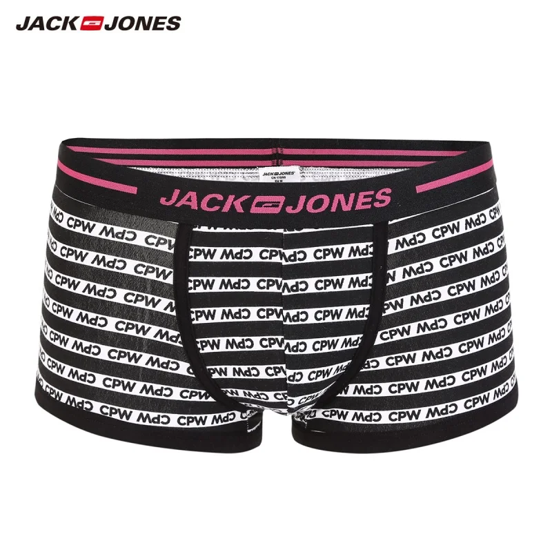 Billig JackJones männer Stretch Baumwolle Kontras Brief Druck unterwäsche Boxer Shorts Männlichen Unterhose | 218392531