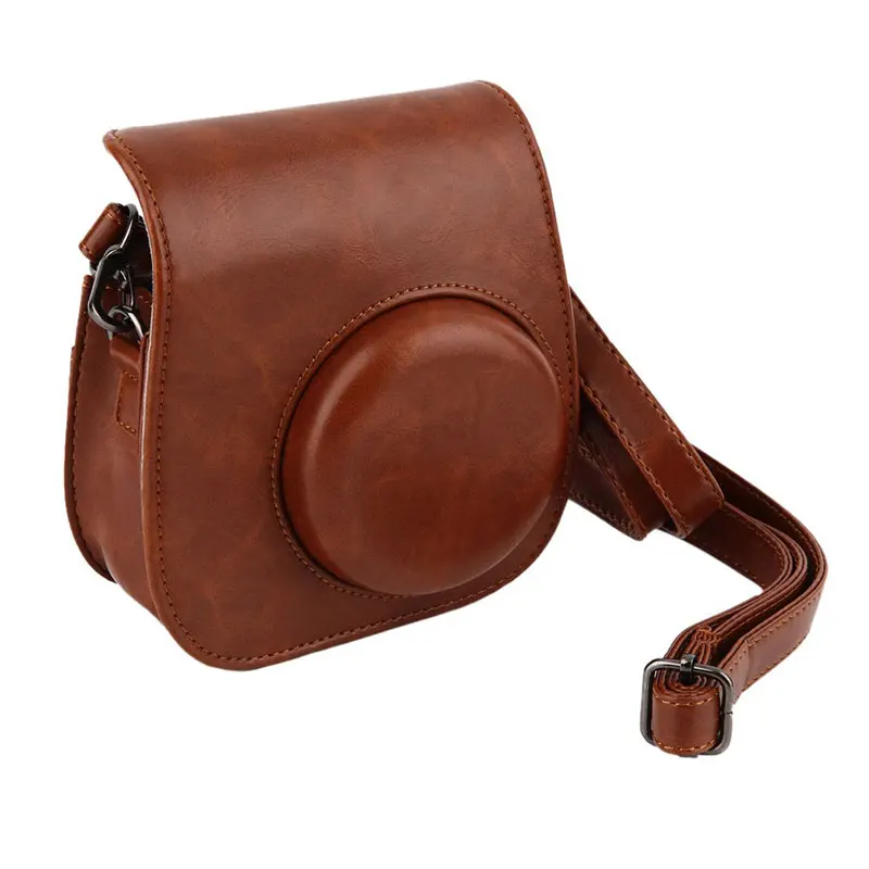 Leather Camera Bag Case Cover Pouch Protector Shoudler Bag For Polaroid Photo Camera For Fuji Fujifilm Instax Mini 8 NEW (22)