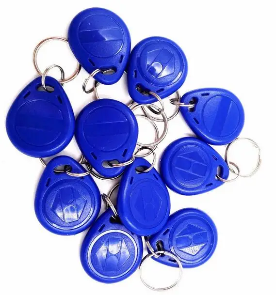 

SmartYIBA 10pcs/lot RFID Card for Access Control System Compatible with All RFID Reader 125khz Blue Keyfobs ID Card