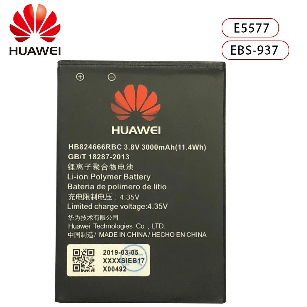 huawei HB824666RBC литий-ионный аккумулятор для телефона huawei E5577 ebs-937 wifi роутер 3000 мАч