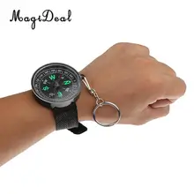 Пластиковый ремешок для наручных часов MagiDeal, 1 шт., ремешок для часов, компас, направляющий указатель, для скалолазания на открытом воздухе, для пеших прогулок, оборудование для путешествий
