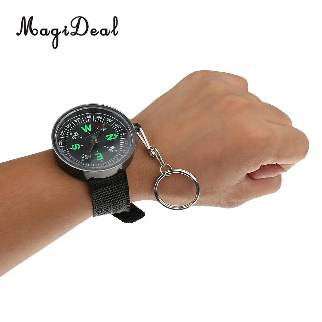 

MagiDeal 1Pc Plastic Wristwatch Belt Watch Strap Compass Pointing Guide Derection Outdoor Climbing Hiking Travelling Equipment