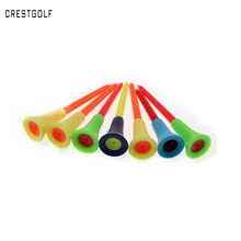 50 pcs/bag Multi Color Plastic Golf Tees 83mm Durable Rubber Cushion Top Golf Tee Golf Accessories