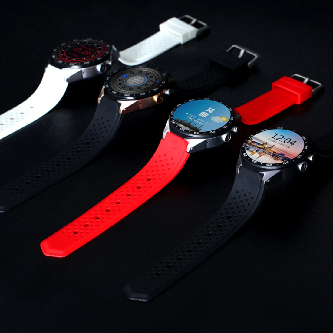  Neue KW88 Android5.1 200W HD kamera 3G Smartwatch MTK6580 Quad Core 512MB 4GB GPS Schrittzähler Pos