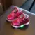 Novas crianças acender sapatilhas crianças sapatas do esporte meninos meninas coloridas luzes piscando LED luminoso luminosa gato botas tamanho 21-30