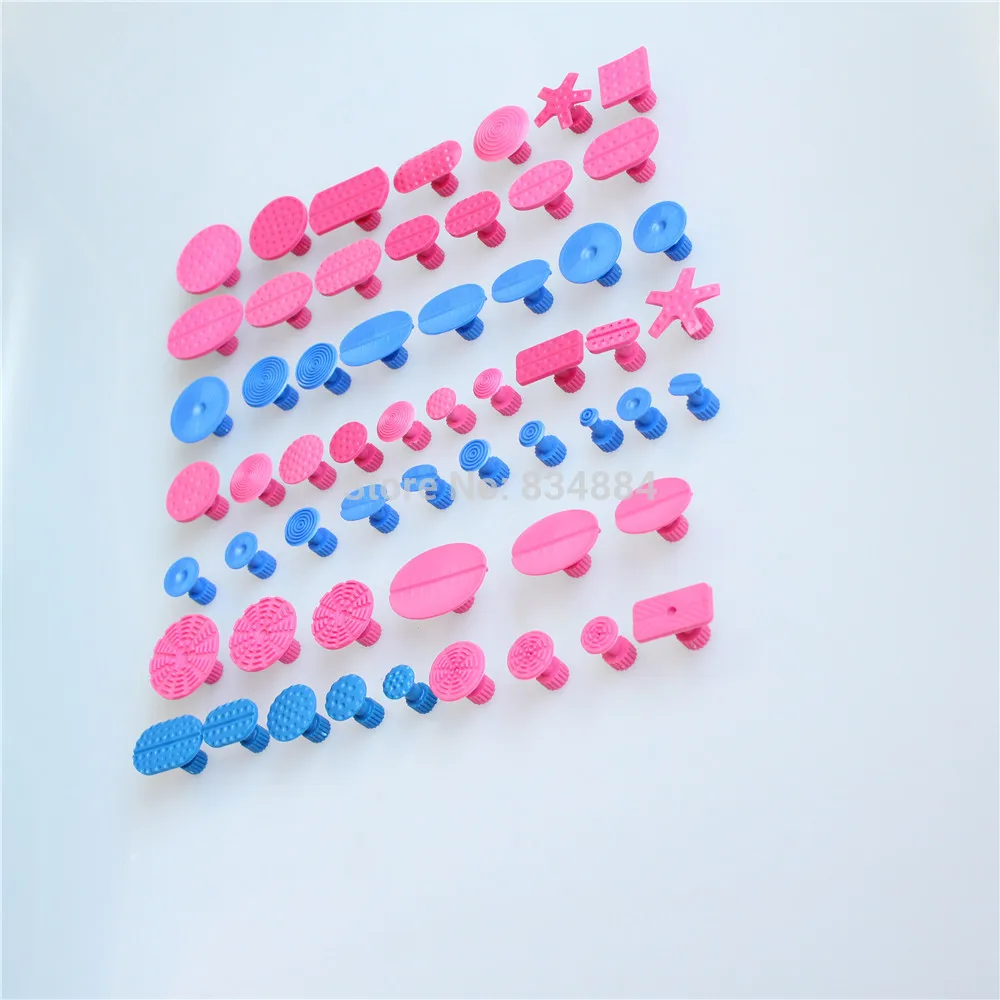 

Full PDR pulling glue tabs 57x Puller Tab different shape for any car dent Auto Body Paintless Dent Removal Repair Tool Kits