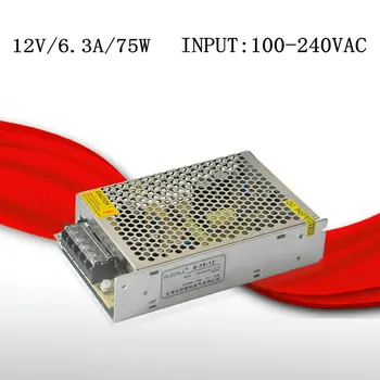 

S-75-12 12V/6.3A/75W switching power supply, centralized power supply, power supply security monitoring