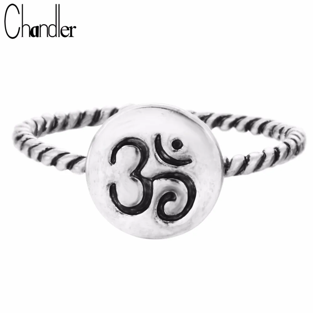 Om ring, silver Om ring, yoga ring, meditation ring, statement rings, stackable rings, midi rings, women, eco friendly1 - 