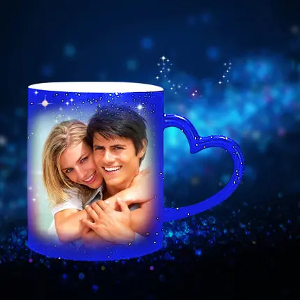 

Creative Star Sky Heat Changing Cup Couples Mug Sensitive Magic Mug Creative Magic Color Change Mug,Give me your custom photo