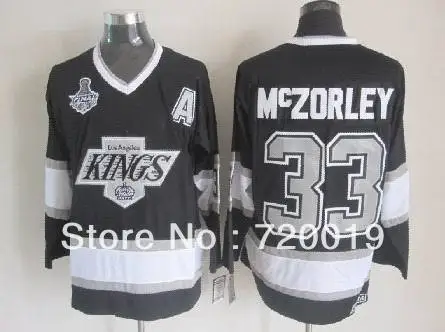 Top quality Los Angeles Kings Ice Hockey Jersey 33 Marty McSorley black Jerseys Free Shipping | Спорт и развлечения