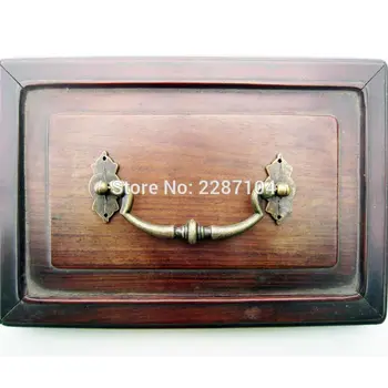 

6pcs Antique Brass Vintage Furniture Jewelry Chest Desk Dresser Cabinet Drawer Door Window Handle Pull Knob 120x53mm