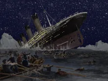O naufrágio do titanic foto fundo do estúdio Vinil pano de Computador impresso backdrops do mar de Alta qualidade