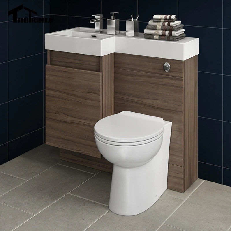Uk Shipping 3 906mm Modern Bathroom Walnut Vanity Unit Bathroom Vanity Unit