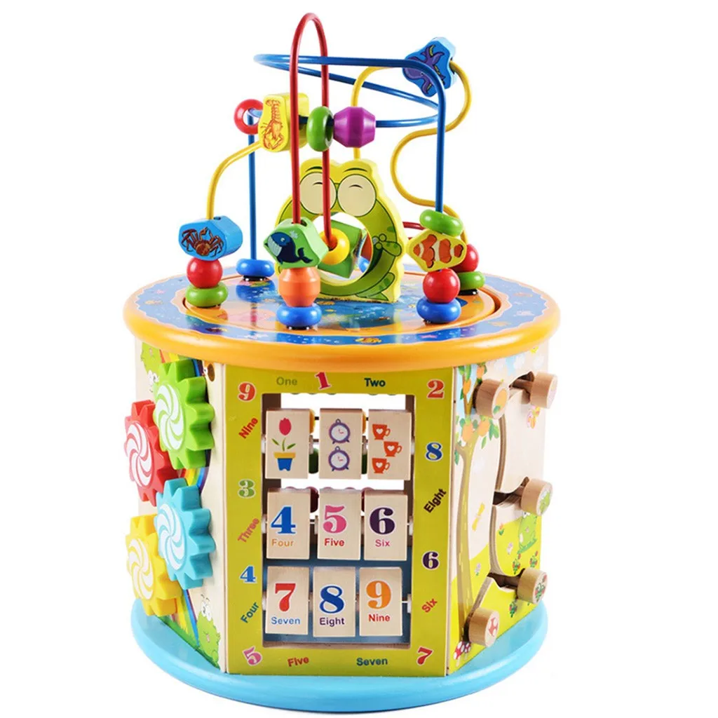 

MUQGEW Activity Box Beaded Maze Multi-Function Educational Children's Toys Education Toys speelgoed brinquedos