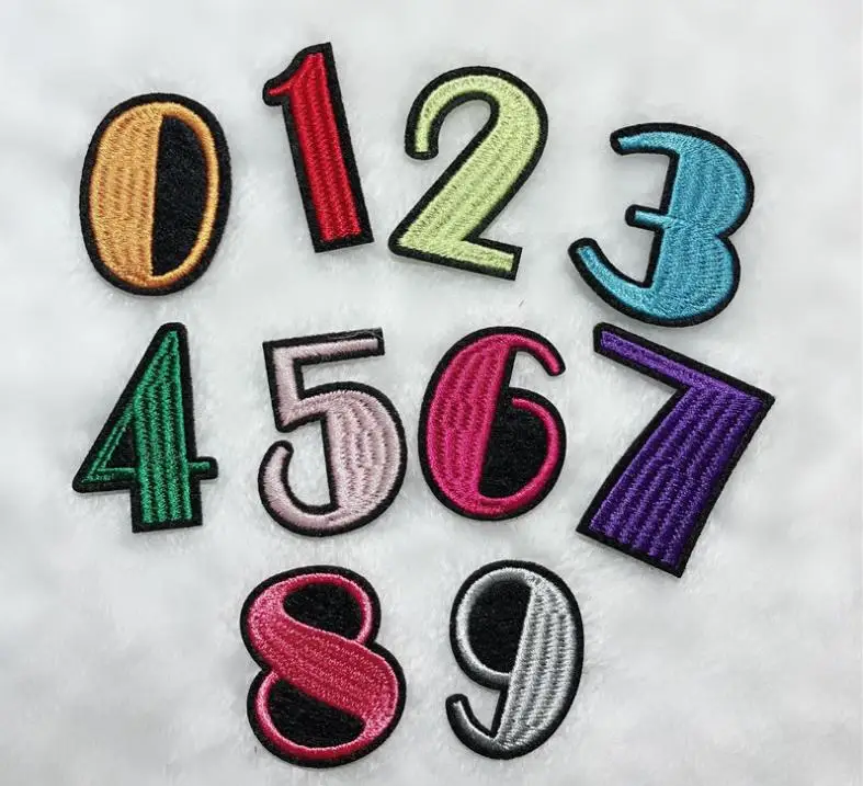 nunber iron on patches for kids 1