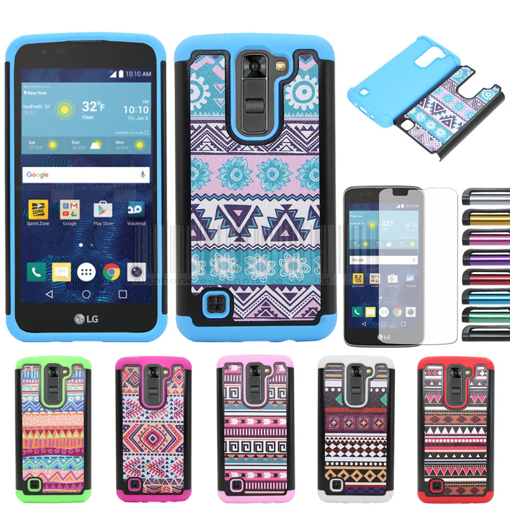 Двухслойная племенная тотемная Броня ударопрочный жесткий чехол для LG K7/Tribute 5