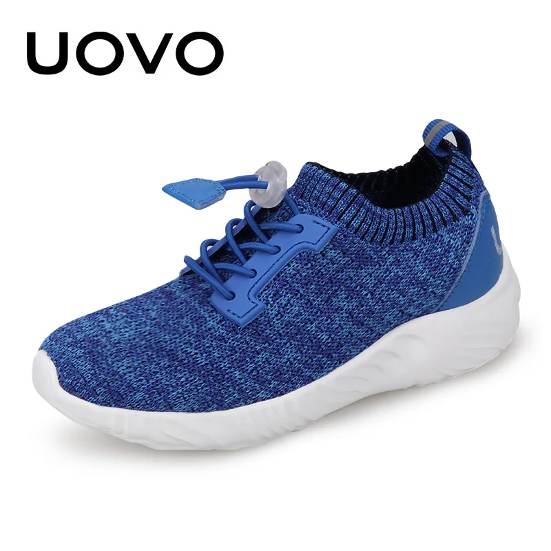 UOVO الاطفال أحذية رياضية بنين احذية الجري الربيع الأطفال تنفس شبكة أحذية للبنين والبنات الأزياء رياضية #30-39