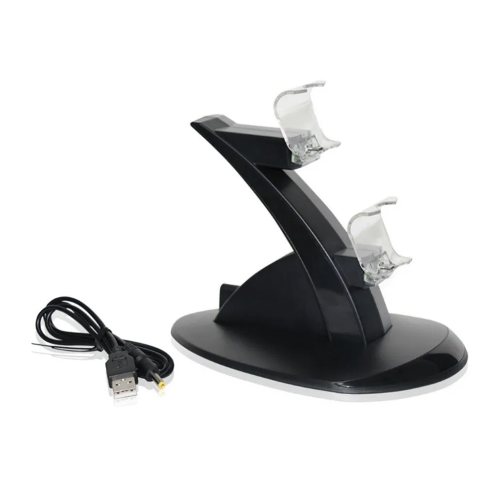 

blueloong USB Dual Controllers Ports Charge Station Charging Dock Stand For Sony PlayStation 4 charger for PS4 Controllers