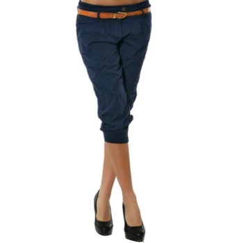 

Women Pencil Pants Plus Size 5XL Fashion Solid Color Skinny Calf Length Pants Casual Stretch Trousers Calf Length Female