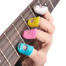 Antislip breathable finger stall, guitar practice prevent pain protect fingers soft set, comfortable for beginners guitar tools