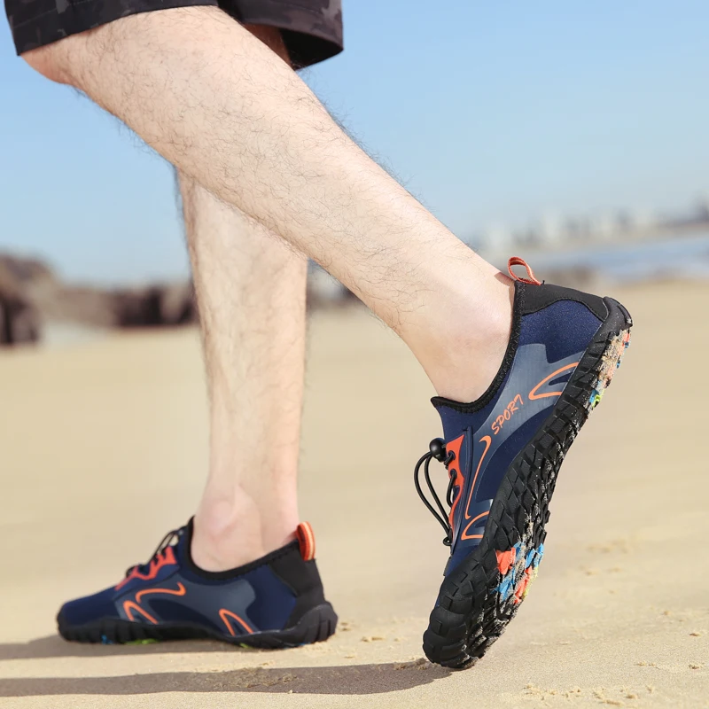 Мужская обувь для бассейна 2019 летние дышащие Приморский шлепанцы для Плавания пляж ходить на пять пальцев обувь Фитнес Йога Для женщин