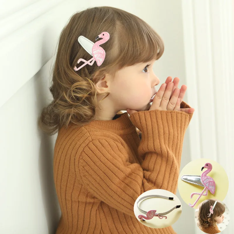 Buy New Cute Cartoon Flamingos Hair Accessories Lovely