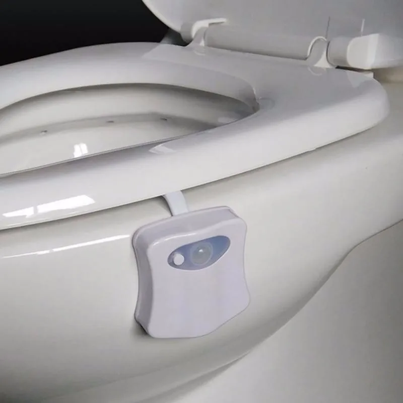 Стиральная комната ванная комната туалет свет Активированный датчик движения ВКЛ/ВЫКЛ Свет Лампа с сенсором для сидения ночник сиденье свет WC ночник