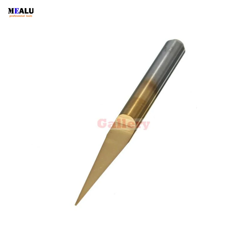 

3 Pcs Lot 0.1mm 10 Degree Flat Bottom Pcb Engraving Bit Titanium Coated Carbide Cnc Router Tool Wood Milling Cutter Drill