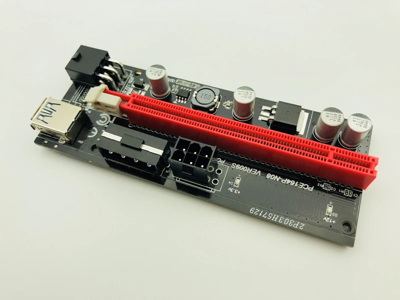 50 шт. VER 009S Райзер PCI E 1X до 16X LER карта расширения Express адаптер USB 3 0 кабель питания