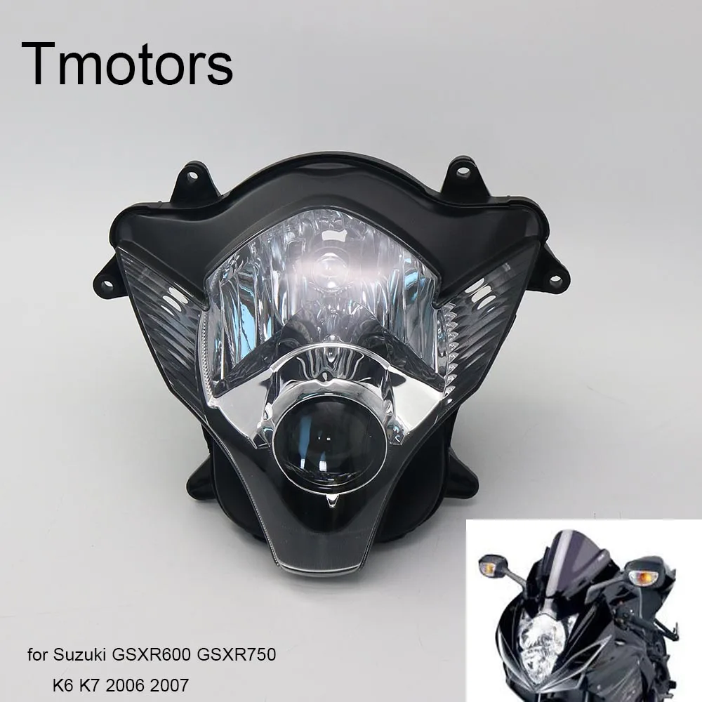 2 для Suzuki GSXR 600/750 2006-2007 GSXR600 GSXR750 06 07 K6 K7 мотоциклетные фары головного света фара в сборке Корпус C