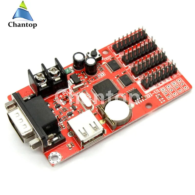 Бесплатная доставка флэш контроллер USB + rs232 1024*48 пикселей U диск беспроводной p10