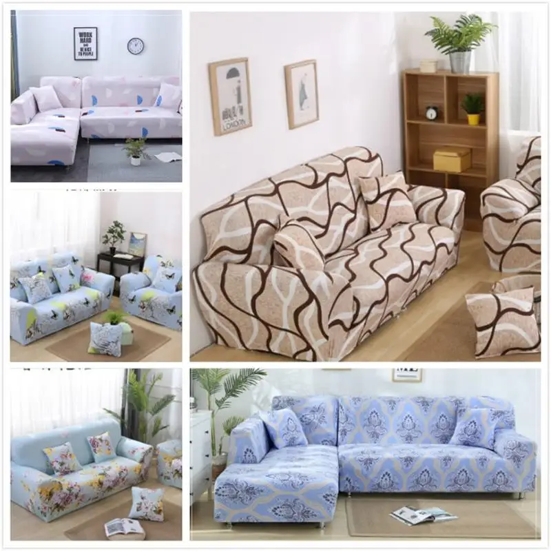 

Slipcover Elastic Sofa Covers for Living Room housse canape Sectional Couch Cover Protector 1/2/3/4 Seater