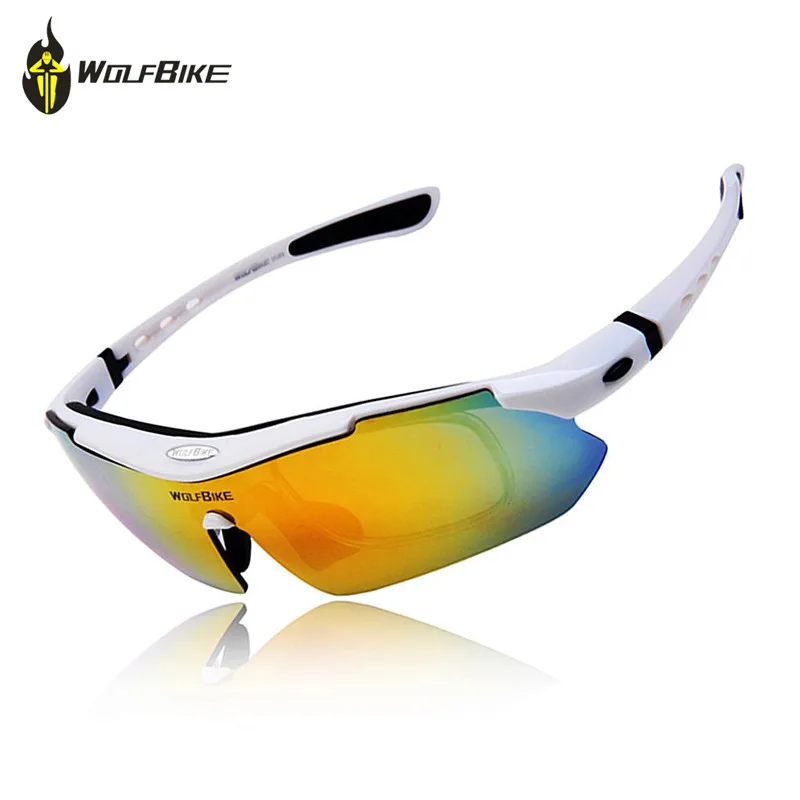 WOLFBIKE 5 Lens Polarized Cycling Sunglasses Bicycle Bike Outdoor Sports Bicycle Goggles for Men and Women with 5 Colors WOLFBIKE 5 Lens Polarized Cycling Sunglasses Bicycle Bike Outdoor Sports Bicycle Goggles for Men and Women with 5 Colors