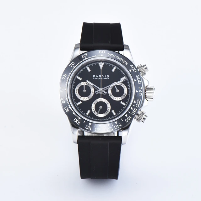 Parnis, кварцевые мужские часы с хронографом, лучший бренд, роскошные, пилот, мужские часы, водонепроницаемые, сапфировое стекло, наручные часы, Relogio, часы - Цвет: 11