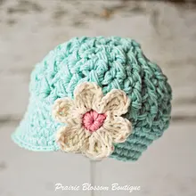Вязаная детская шапка для газетчика, Детская фотография, хлопок, светло-голубой и кремовый цветы
