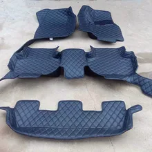 Специальные автомобильные коврики для правого привода Volkswagen Touran 7 мест- водонепроницаемые коврики ковры для Touran