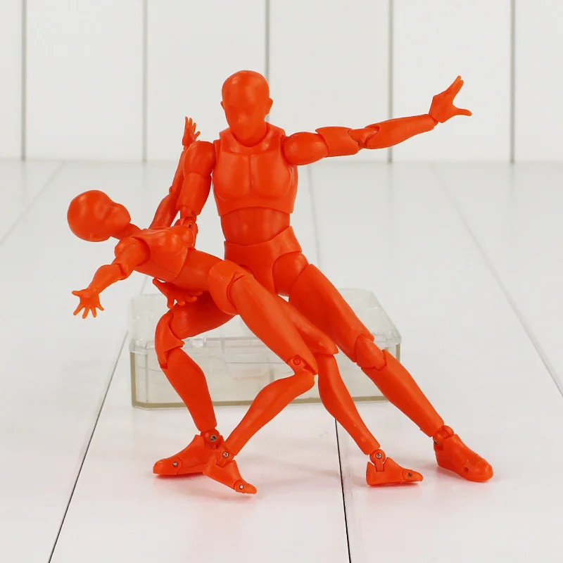 

15cm Body Kun Body Chan Action Figure S.H.Figuarts DX Set Orange Color Ver With Sword Gun Collectible Model Dolls